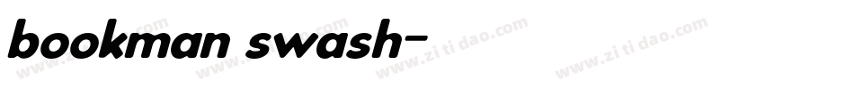 bookman swash字体转换